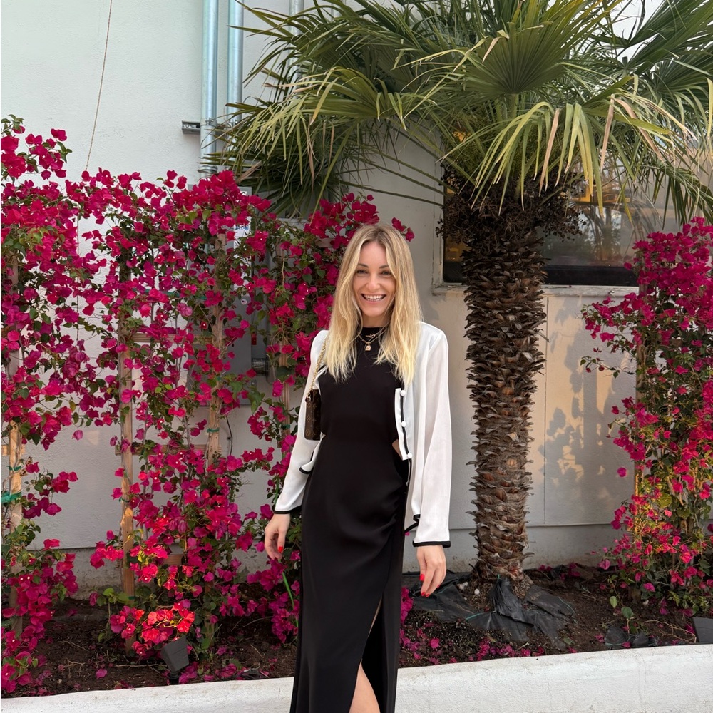 Zara Black and White Dress